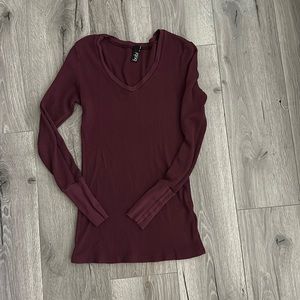 Bobi waffle thermal v neck